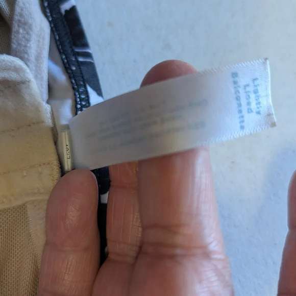 LANE BRYANT/Cacique SWIM PALM LEAVES STRAPPY UNDERWIRE BIKINI TOP-sz 46F - Picture 6 of 7